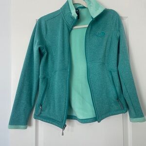 Women’s teal north face jacket